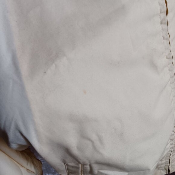 Men's Large Golf Jacket Vintage 1970's Yellow Zip-Up Elastic Cuffs Button Collar - Picture 5 of 7